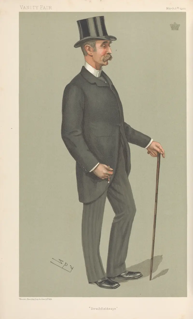 Politiker – „Strathfieldsaye“. Der Duke of Wellington. 5. März 1903 von Leslie Matthew Ward