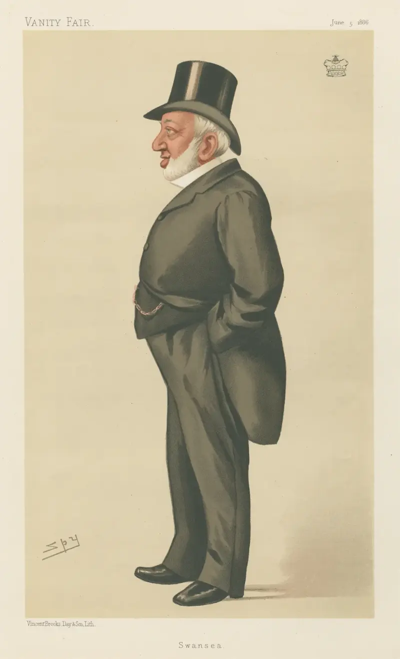 Politiker – ’Sweansea’. Sir Henry Hussey Vivian. 5 juni 1886 av Leslie Matthew Ward