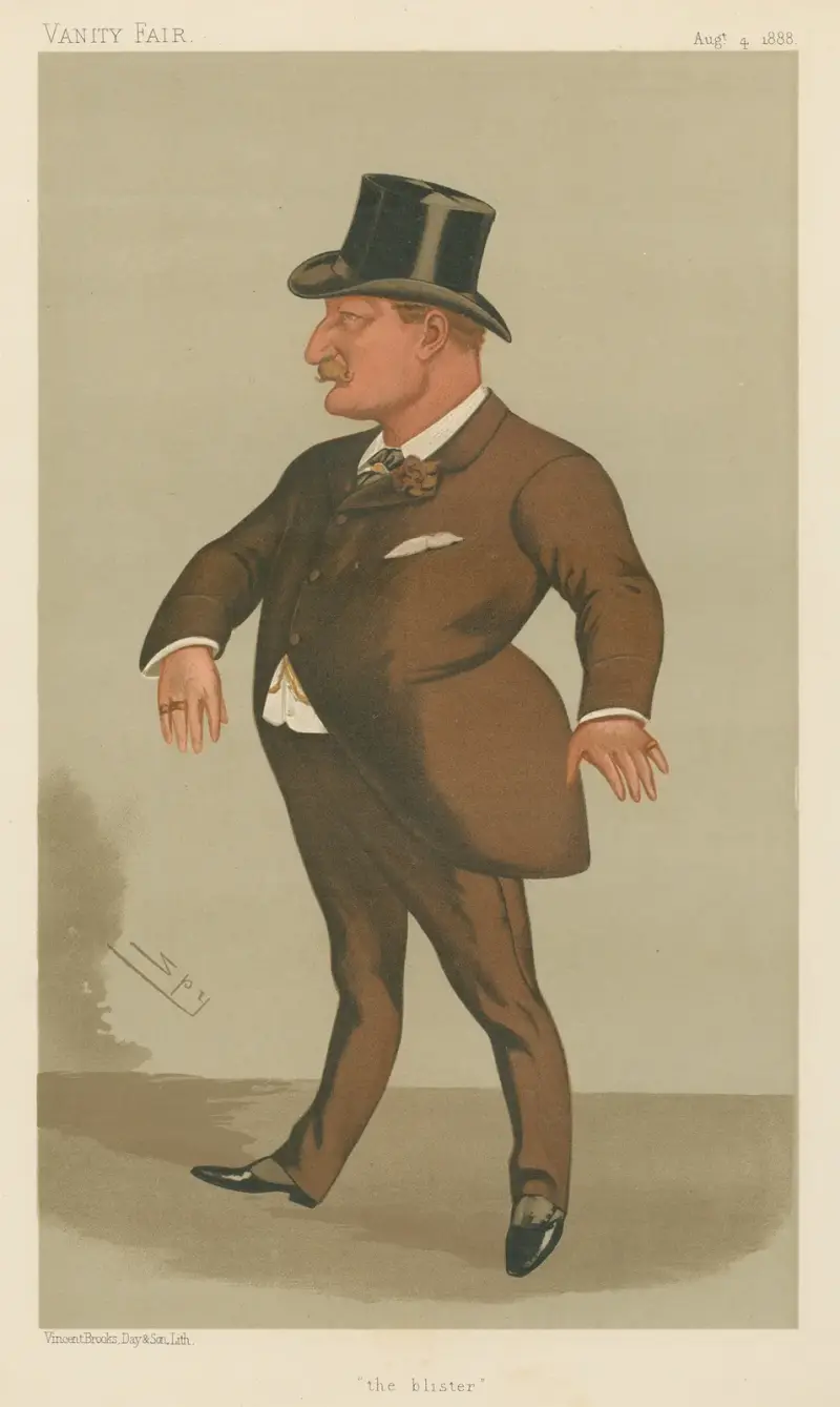 Politiker – 'blåsan'. Mr. Charles Kearns Deane Tanner. 4 augusti 1888 av Leslie Matthew Ward