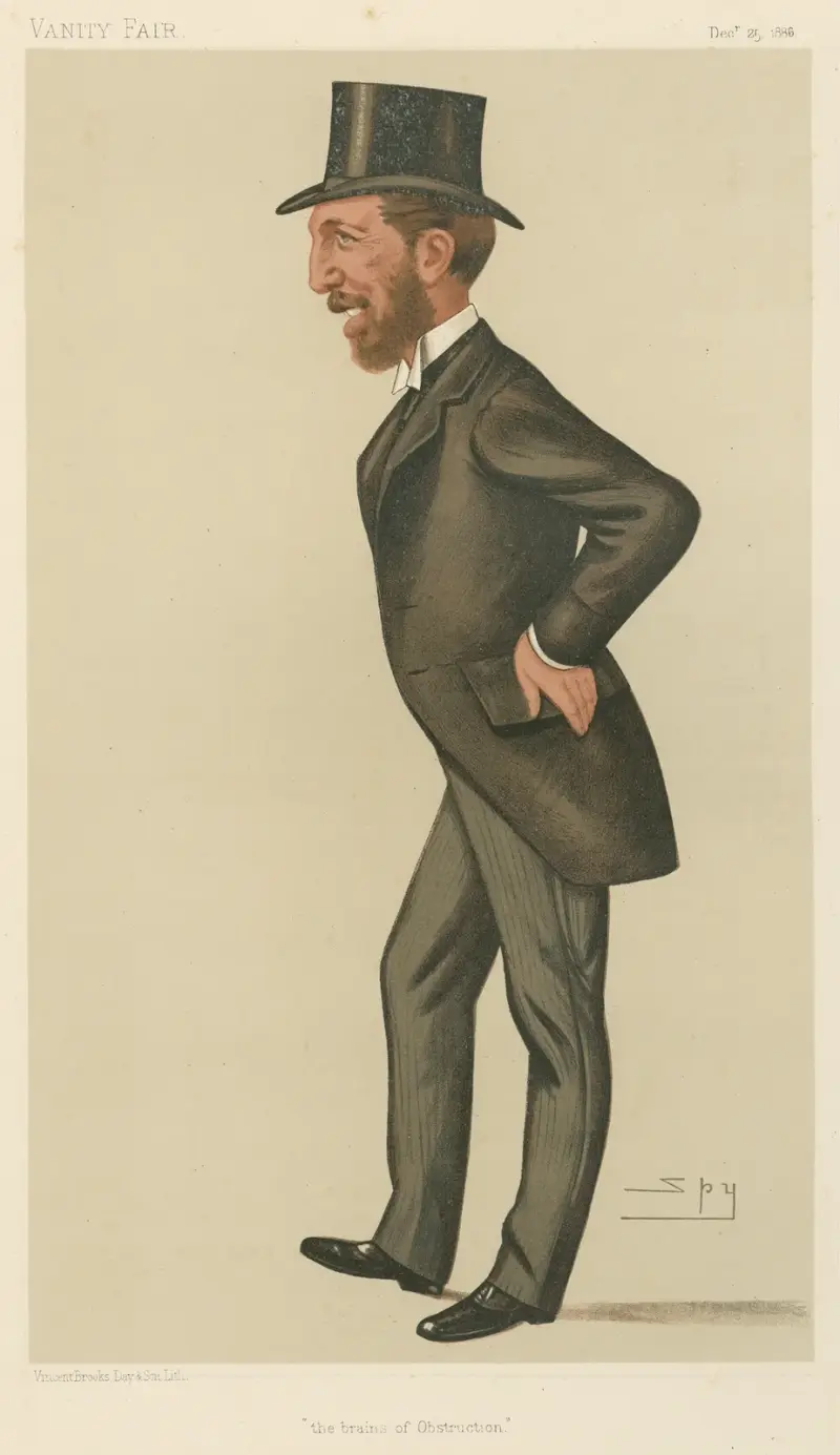 Politicians – ‘the brains of obstruction’. Mr. John O’Conner Power. 25 December 1886 av Leslie Matthew Ward