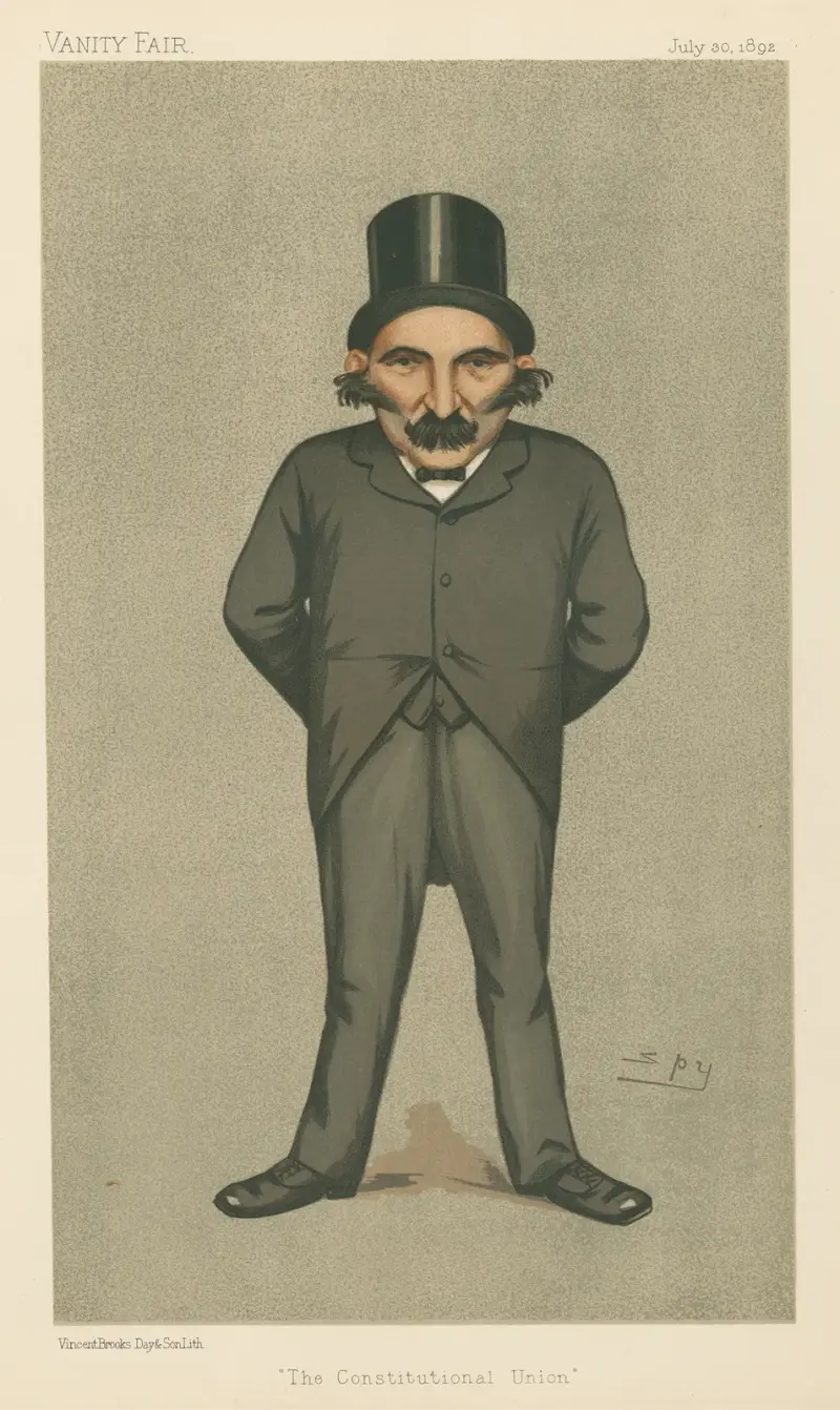 Politicians – ‘The Constututional Union’. Mr. Charles Wallwyn Radcliffe Cooke. July 30, 1892 av Leslie Matthew Ward