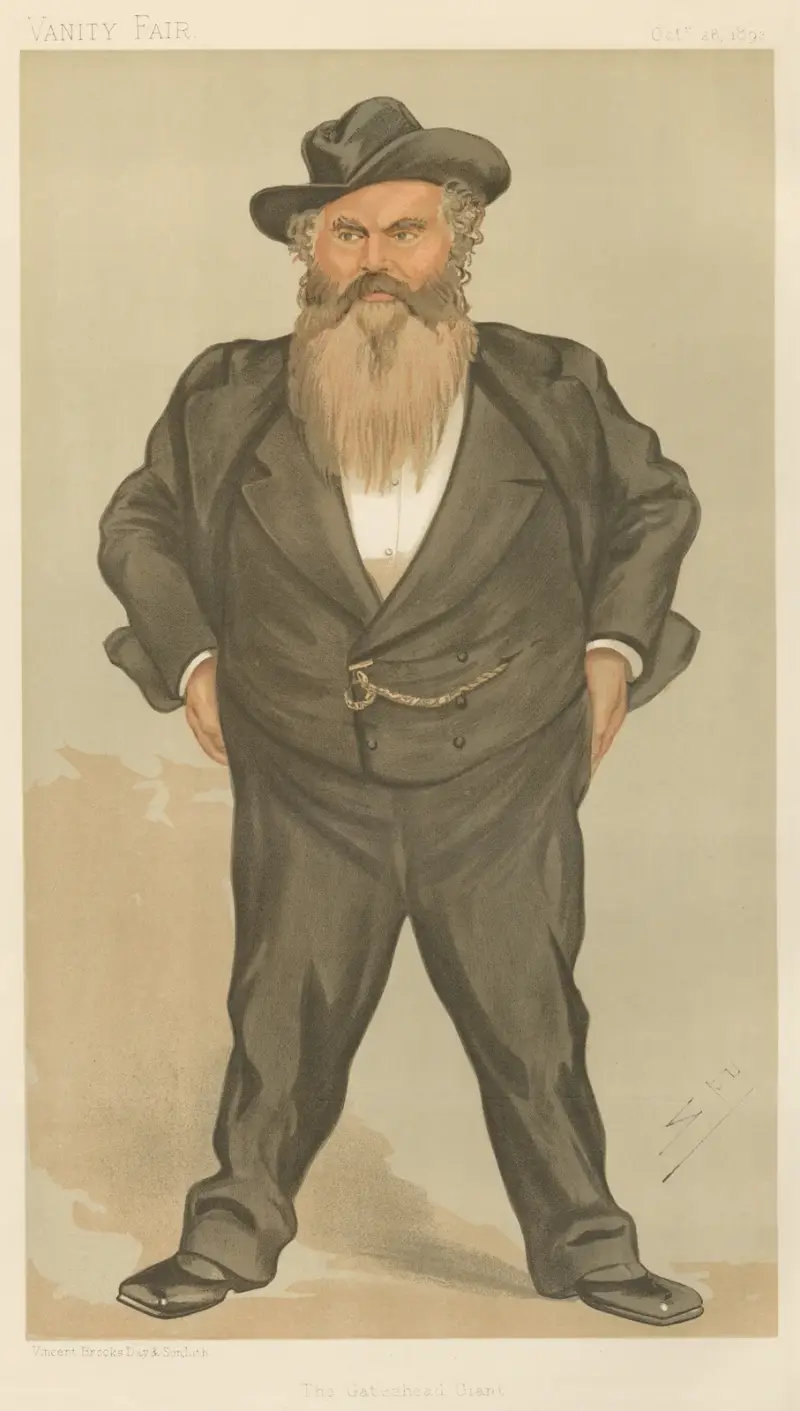 Politiker – 'The Gateshead Giant'. Mr. William Allen. 26 oktober 1893 av Leslie Matthew Ward