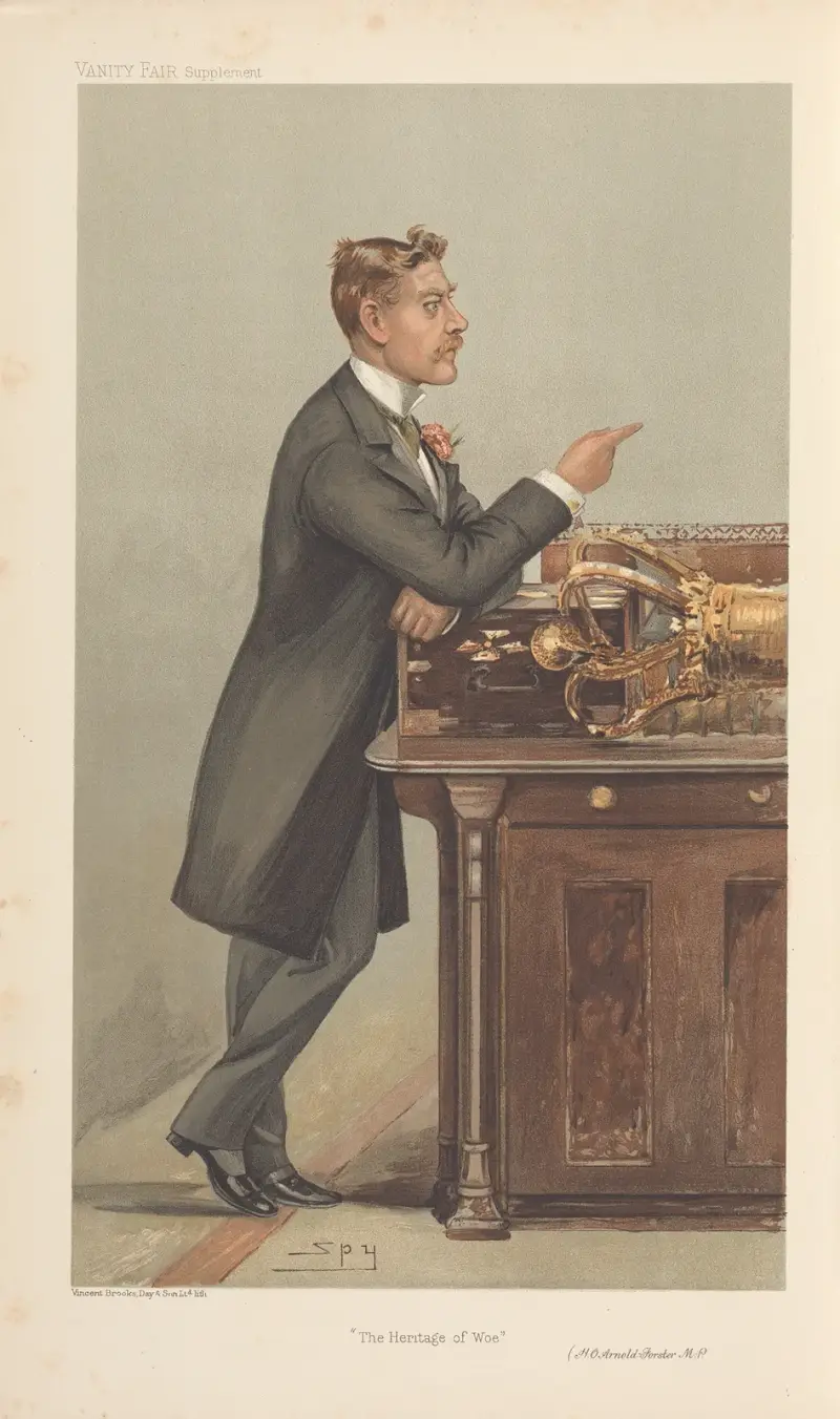 Politicians – ‘The Heritage of Wol’. The Rt. Hon. H.O. Armold-Forester. April 24 1905 av Leslie Matthew Ward