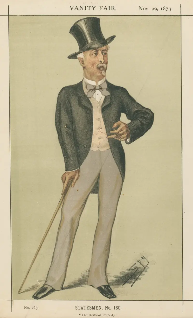 Politiker – „The Hertford Property“. Sir Richard Wallace. 29. November 1873 von Leslie Matthew Ward