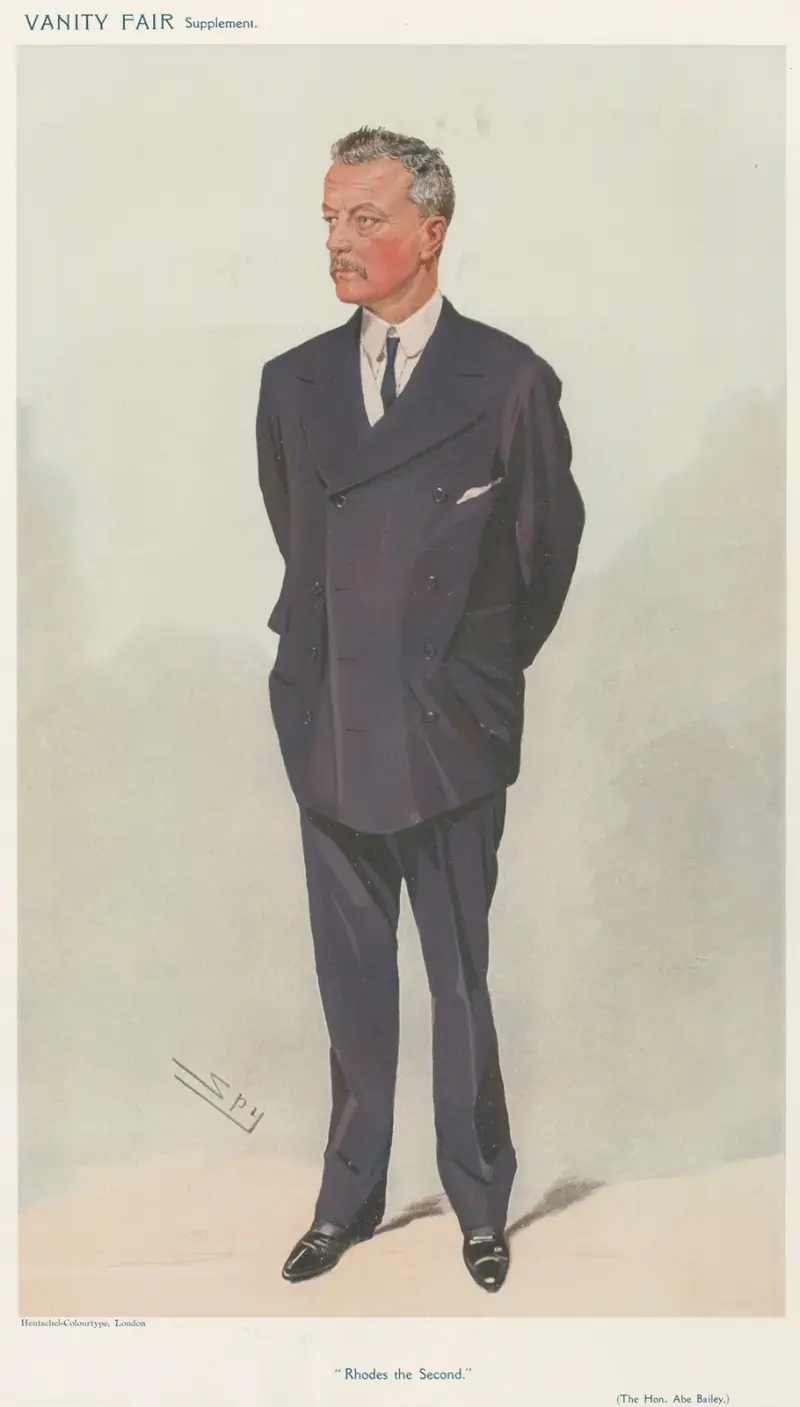 Politiker – 'The Hon. Abe Bailey'. 9 september 1908 av Leslie Matthew Ward