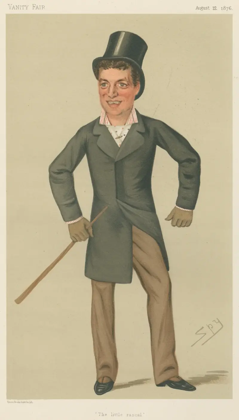 Politiker – 'The Little Rascal'. Lord Charles William de la Poer Beresford. 12 augusti 1876 av Leslie Matthew Ward