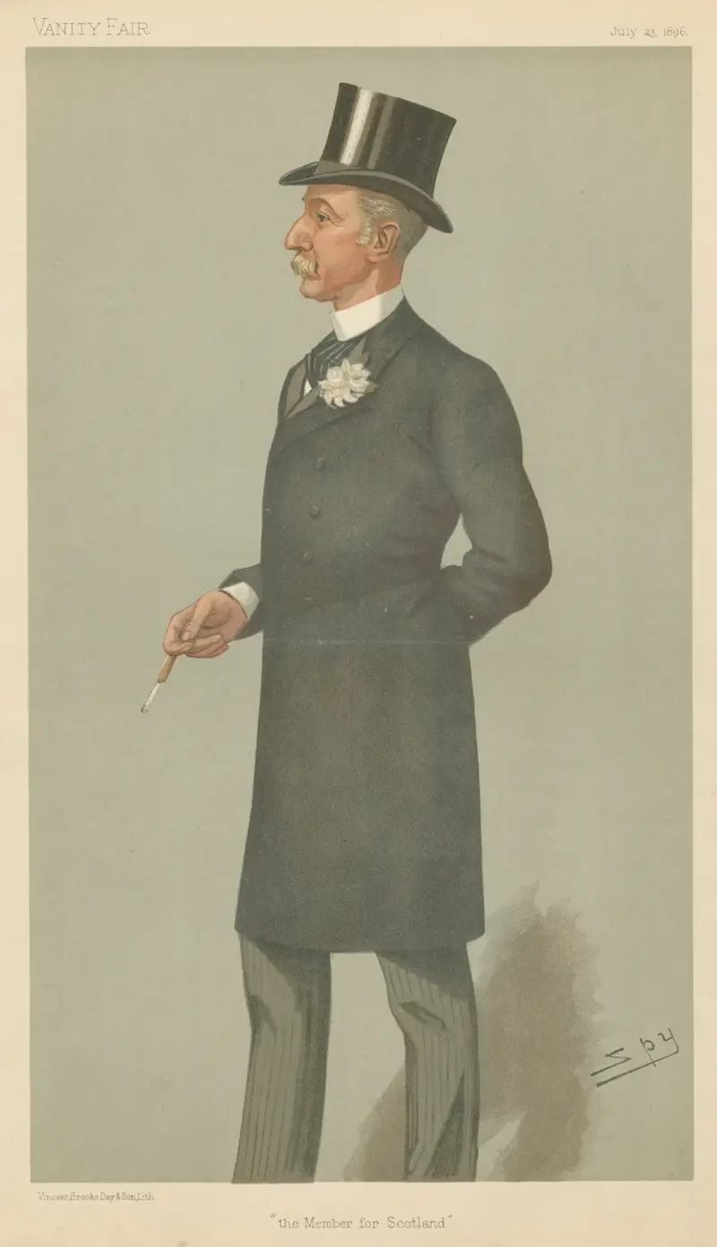 Politycy – „Członek parlamentu ze Szkocji”. Sir Lewis McIver, 1896, Leslie Matthew Ward