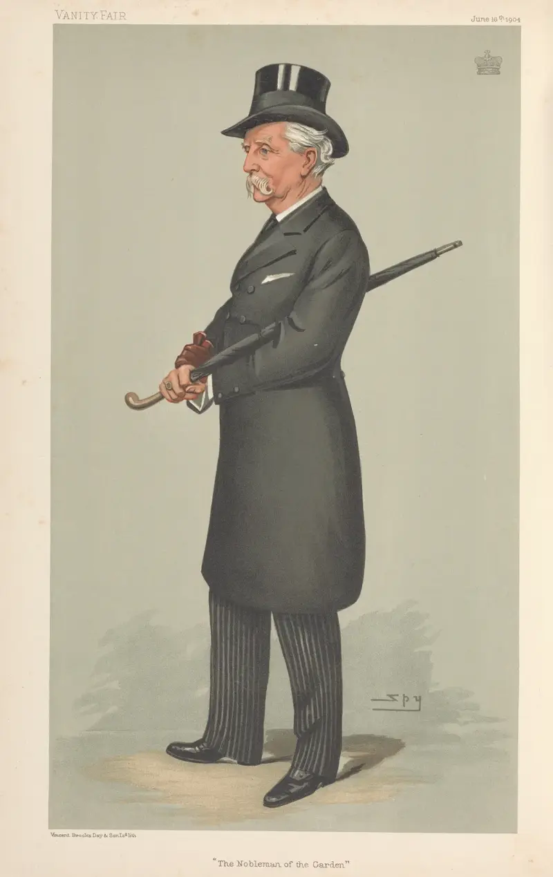 Politiker – 'Aristokraten i trädgården'. Lord Redesdale. 16 juni 1904 av Leslie Matthew Ward