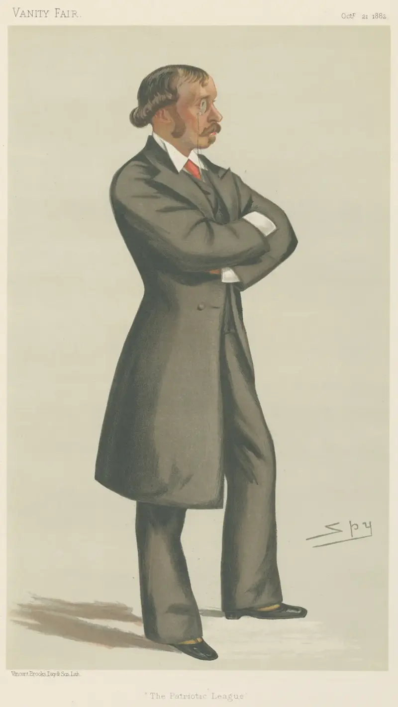 Politicians – ‘The Patrriotic League’. Mr. Ellis Ashmead-Bartlett. October 21, 1882 av Leslie Matthew Ward