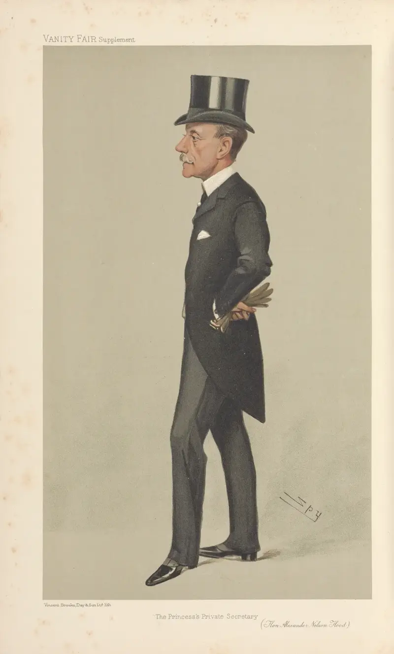 Politicians – ‘The Princess’s Private Secretary’. Hon. Alexander Nelson Hood. 25 October 1905 av Leslie Matthew Ward
