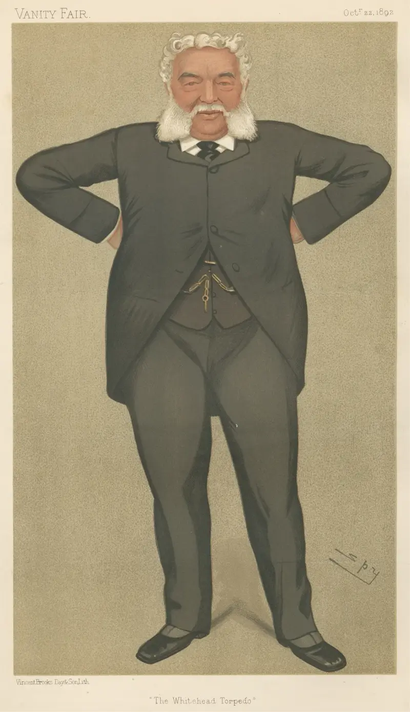 Politicians – ‘The Whitehead Torpedo’. Mr. John William MaClure. 22 October 1892 av Leslie Matthew Ward