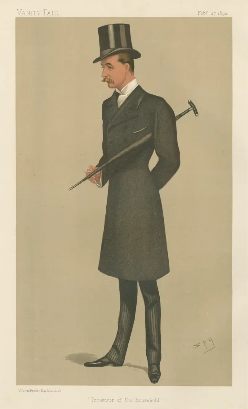 Politicians – ‘Treasurer of the Household’. Lord Walter Charles Gordon Lennox. February 27, 1892 av Leslie Matthew Ward