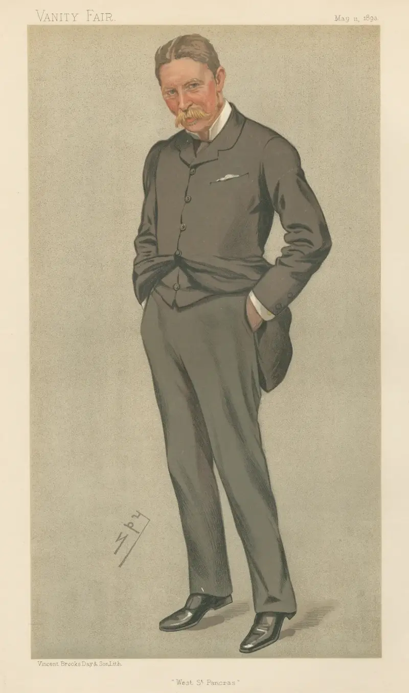 Politiker – 'West St. Pancras'. Mr. Harry Robert Graham. 11 maj 1893 av Leslie Matthew Ward