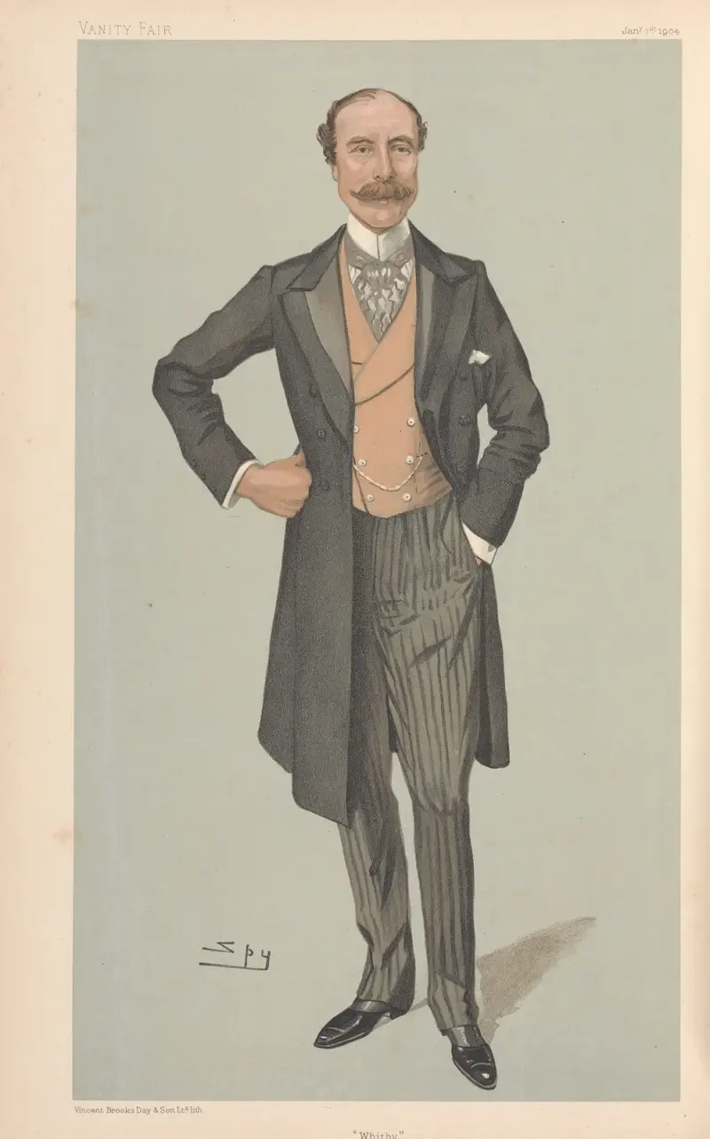 Politiker – 'Whitby'. Mr. Ernest William Beckett. 7 juni 1904 av Leslie Matthew Ward