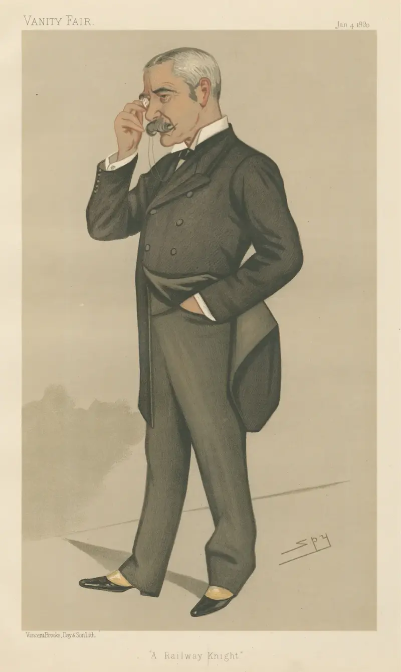 Railway Officials – ‘A Railway Knight.’ Sir Myles Fenton. 4 January 1890 av Leslie Matthew Ward