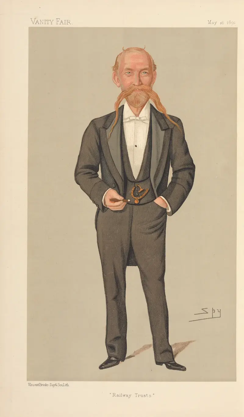 Railway Officials – 'Railway Trusts.' Kapten Francis Pavy. 16 mars 1891 av Leslie Matthew Ward