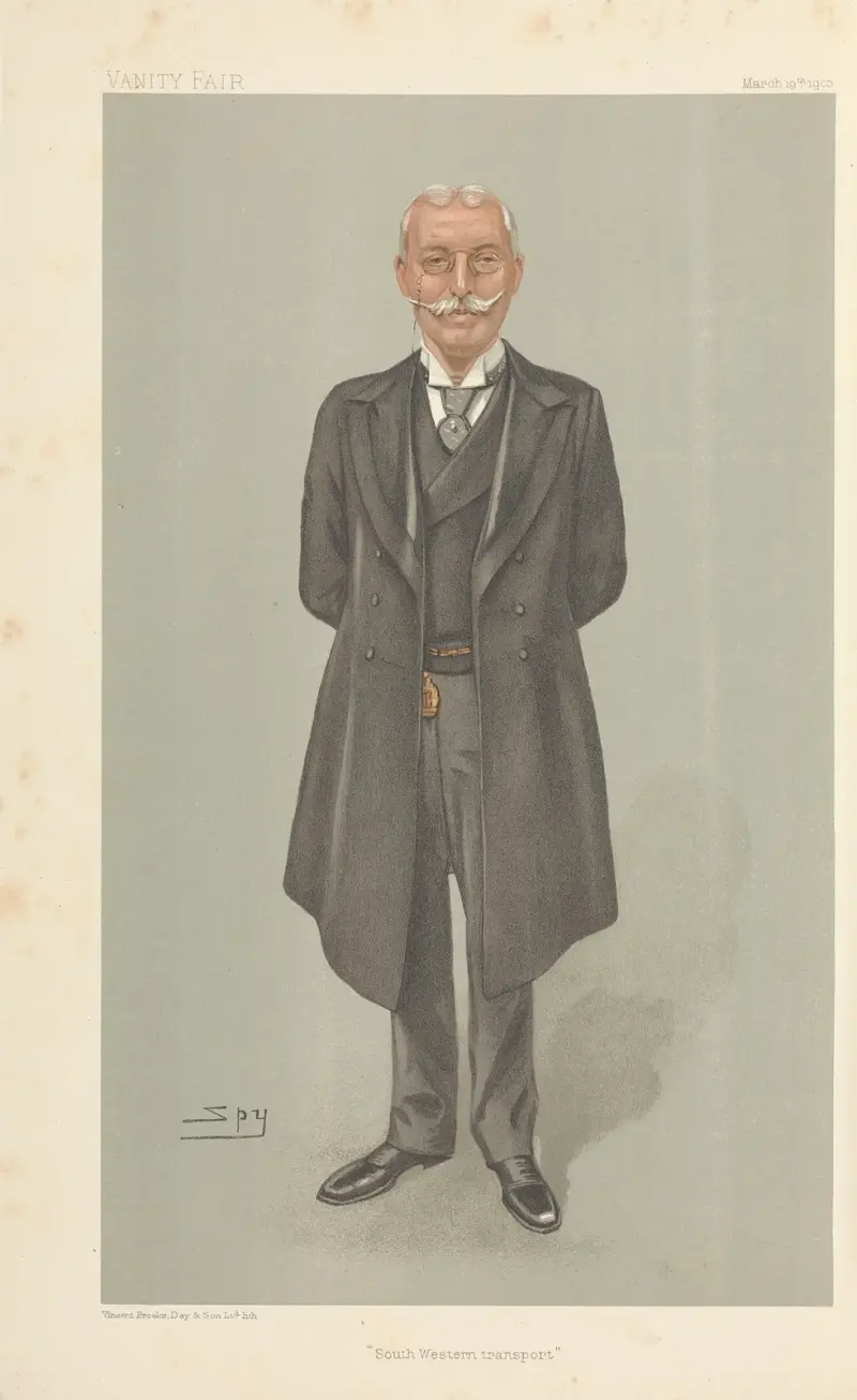 Järnvägstjänstemän – 'South Western transport'. Sir Charles John Owens. 19 mars 1903 av Leslie Matthew Ward