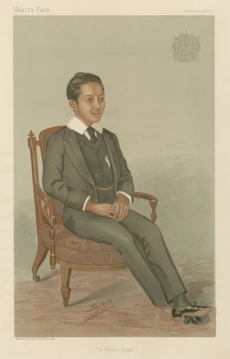 Royalty; ‘A Prince Royal’, Chowfa Mahavajiravudh, April 25, 1895 av Leslie Matthew Ward