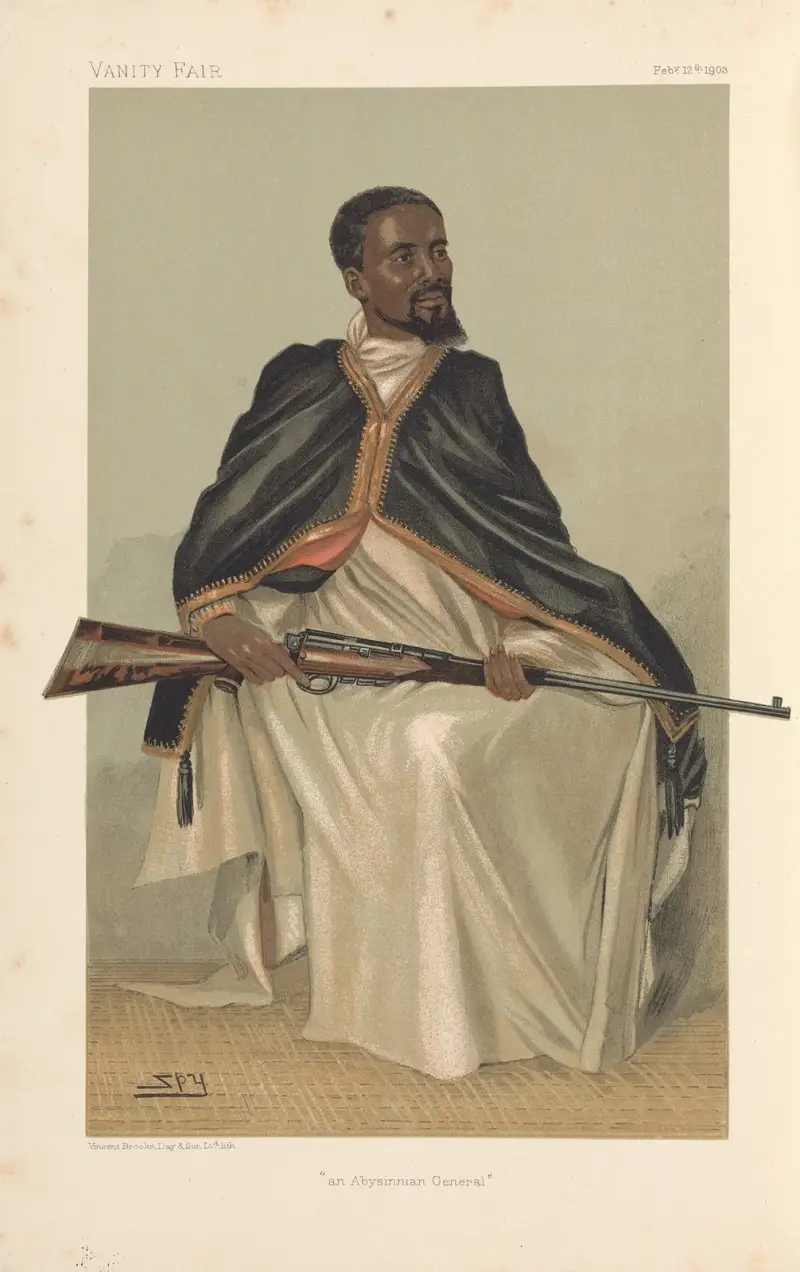 Royalty; ‘An Abysinnian General’, H.H. Ras Makunan, February 12, 1903 av Leslie Matthew Ward