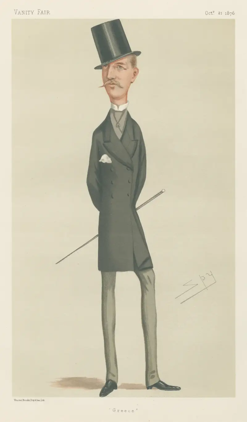 Royalty; ‘Greece’, H.M. Christian William Ferdinand Adolphus George, King of Greece av Leslie Matthew Ward