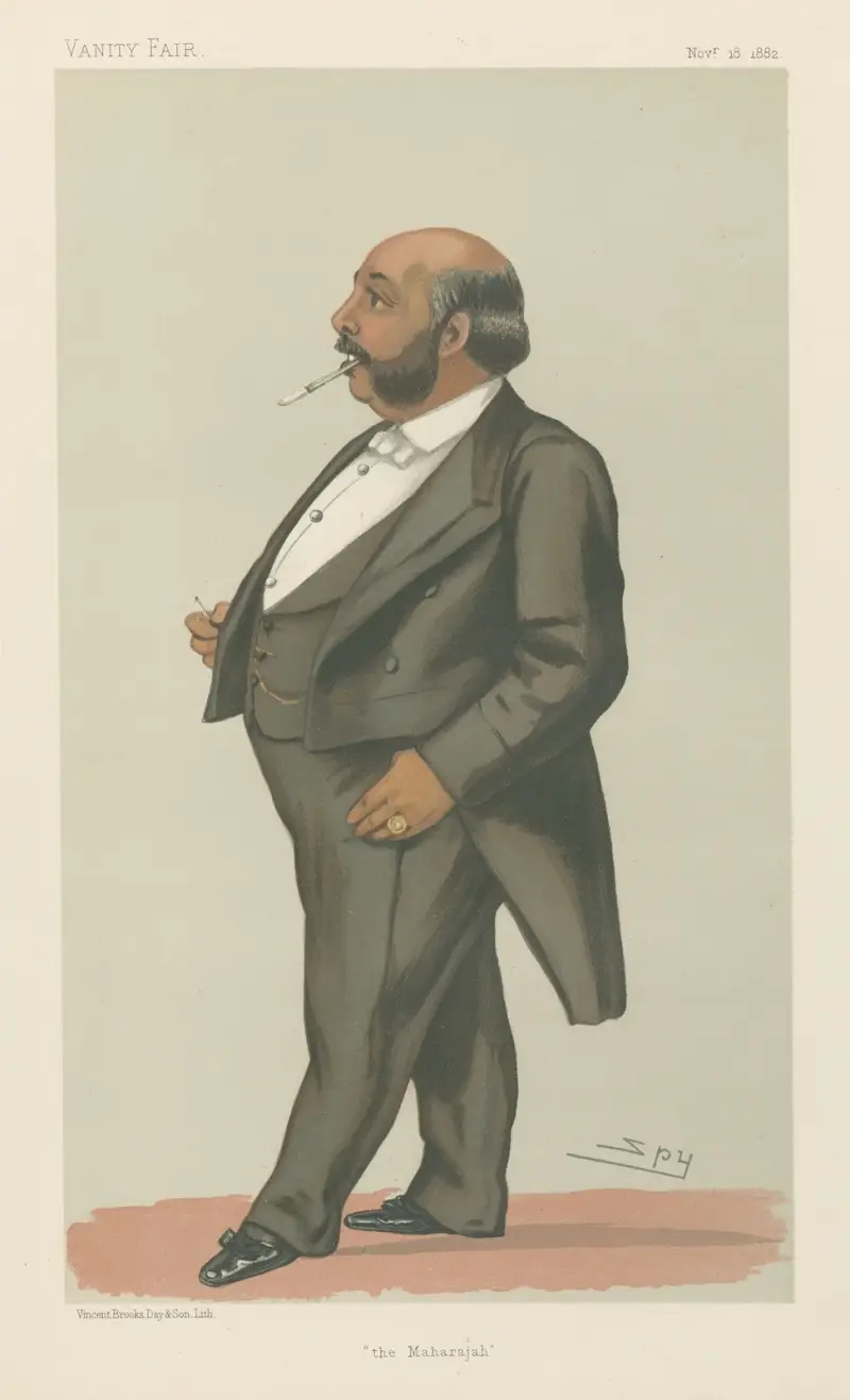 Kunglighet; 'The Maharajah', Hans Höghet Maharajah Duleep Singh, 18 november 1882 av Leslie Matthew Ward