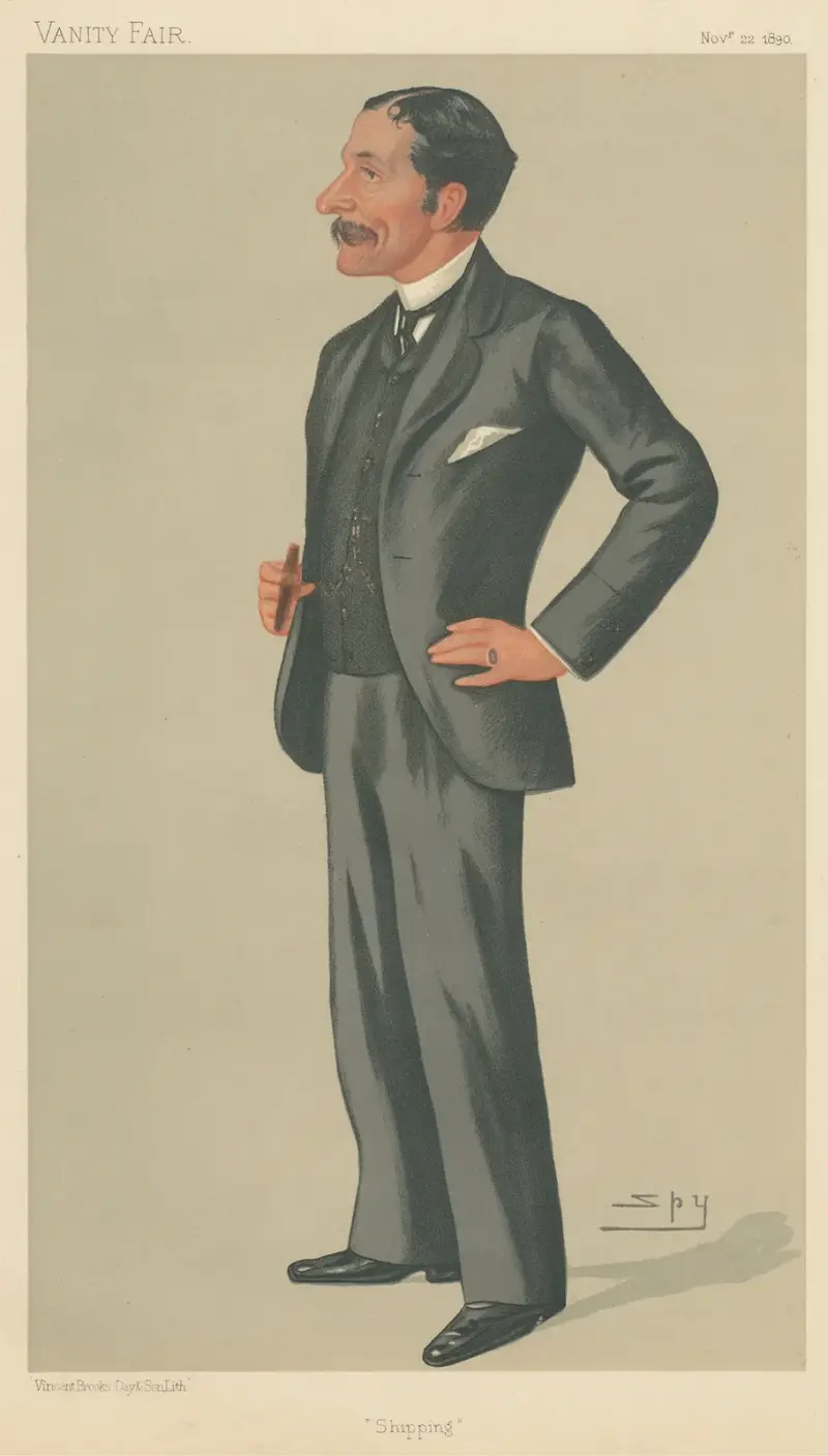 Shipping Officials; ‘Shipping’, Mr. Joseph Fletcher Green, November 22, 1890 av Leslie Matthew Ward