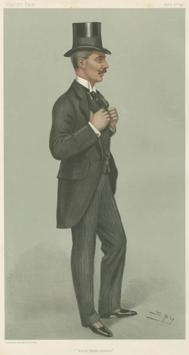 Stock Exchange Officials; ‘North Bedfordshire’, Lord Alwyne Frederick Compton, August 3, 1902 av Leslie Matthew Ward