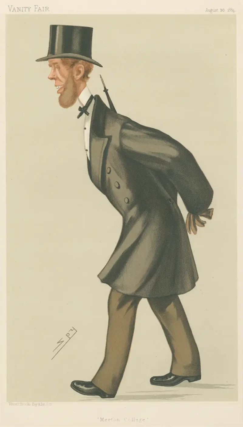 Teachers and Headmasters; ‘Merton College’, The Hon. George Charles Brodrick, August 30, 1884 av Leslie Matthew Ward