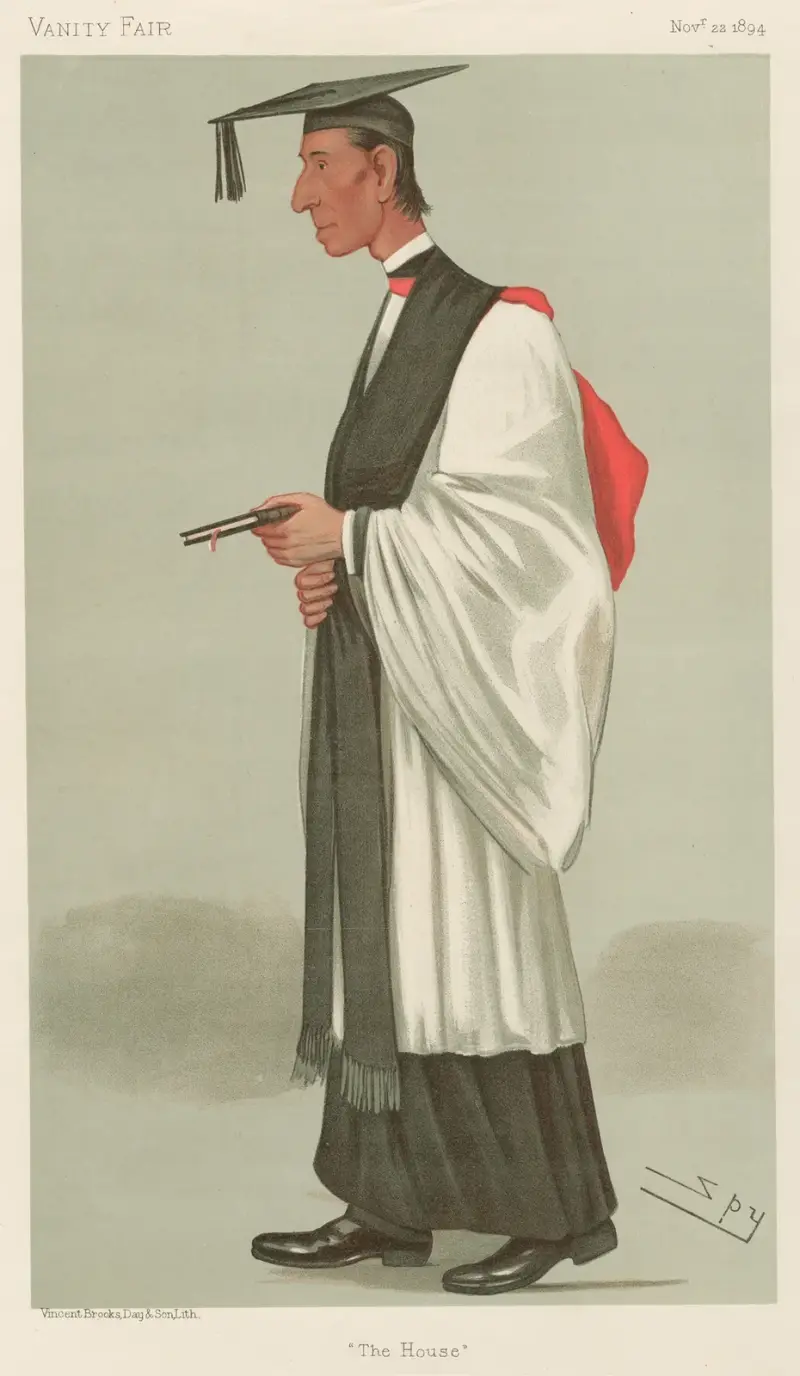 Lärare och rektorer; ”The House”, pastor Francis Paget, 22 november 1894 av Leslie Matthew Ward