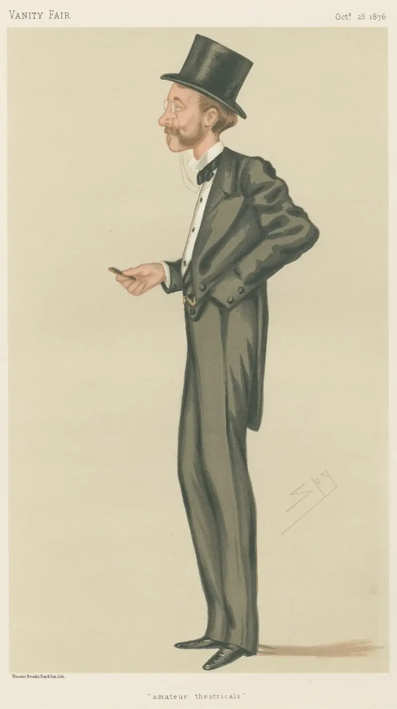 Theatre; ‘Amateur Theatricals’, Viscount Newry and Morne, October 28, 1876 av Leslie Matthew Ward