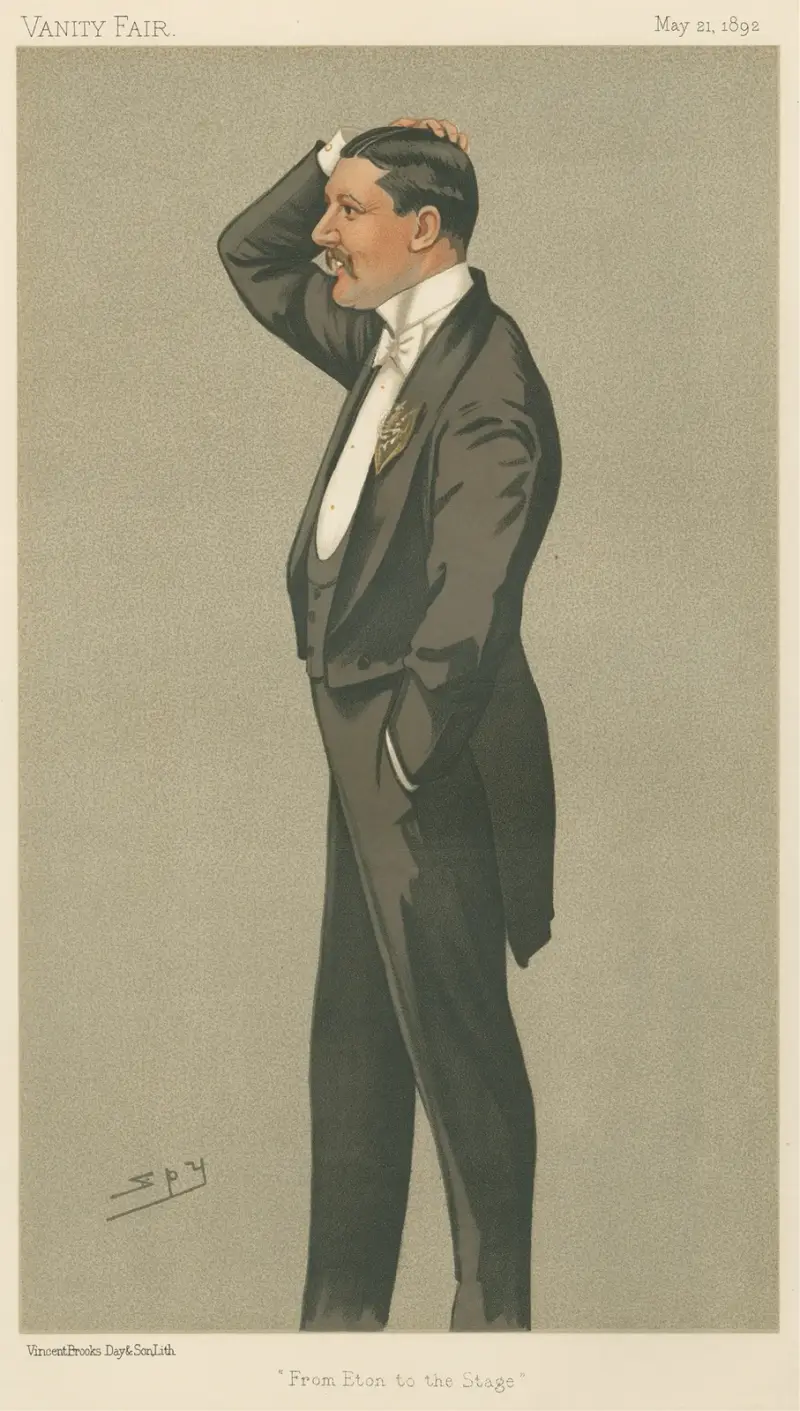Theatre; ‘From Eton to the Stage’, Mr. Charles Hawtrey, May 21, 1892 av Leslie Matthew Ward