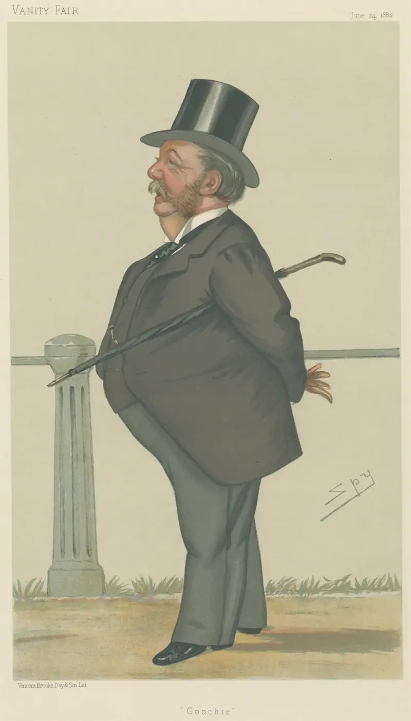 Theatre; ‘Goochie’, Captain Arthur Gooch, June 24, 1882 av Leslie Matthew Ward