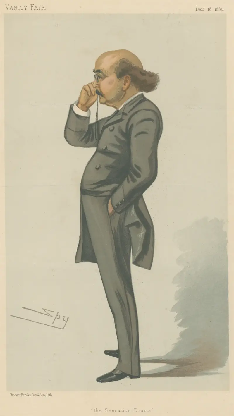 Teater; 'The Sensation Drama', Mr. Dion Boucicault, 16 december 1882 av Leslie Matthew Ward
