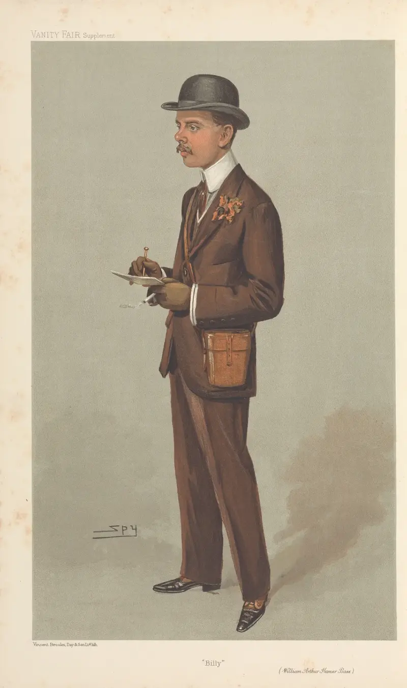 Turf-Enthusiasten; „Billy“, William Arthur Hamar Bass, 14. September 1905 von Leslie Matthew Ward