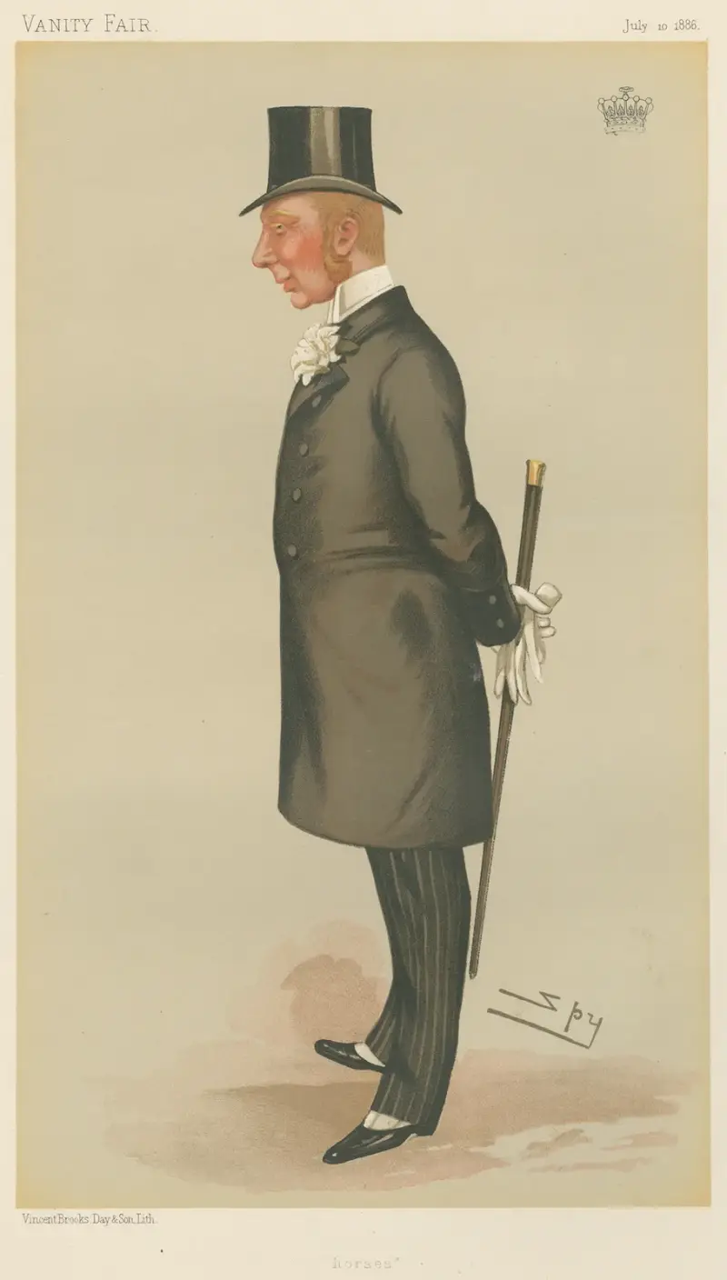 Turf Devotees; ‘Horses’, The Right Hon. the Earl of Lonsdale av Leslie Matthew Ward