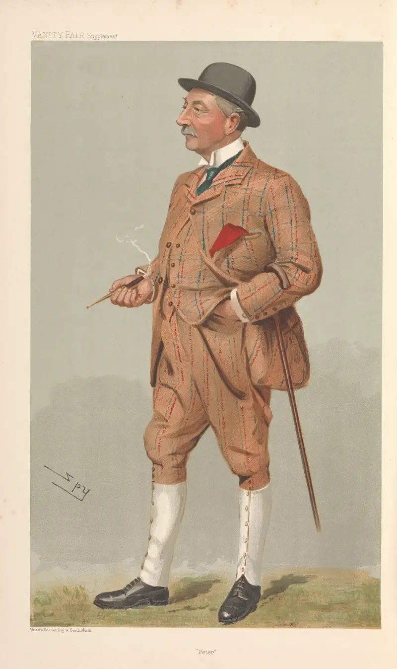 Turf Devotees; ‘Peter’, Sir Peter Carlaw Walker, June 8, 1905 av Leslie Matthew Ward