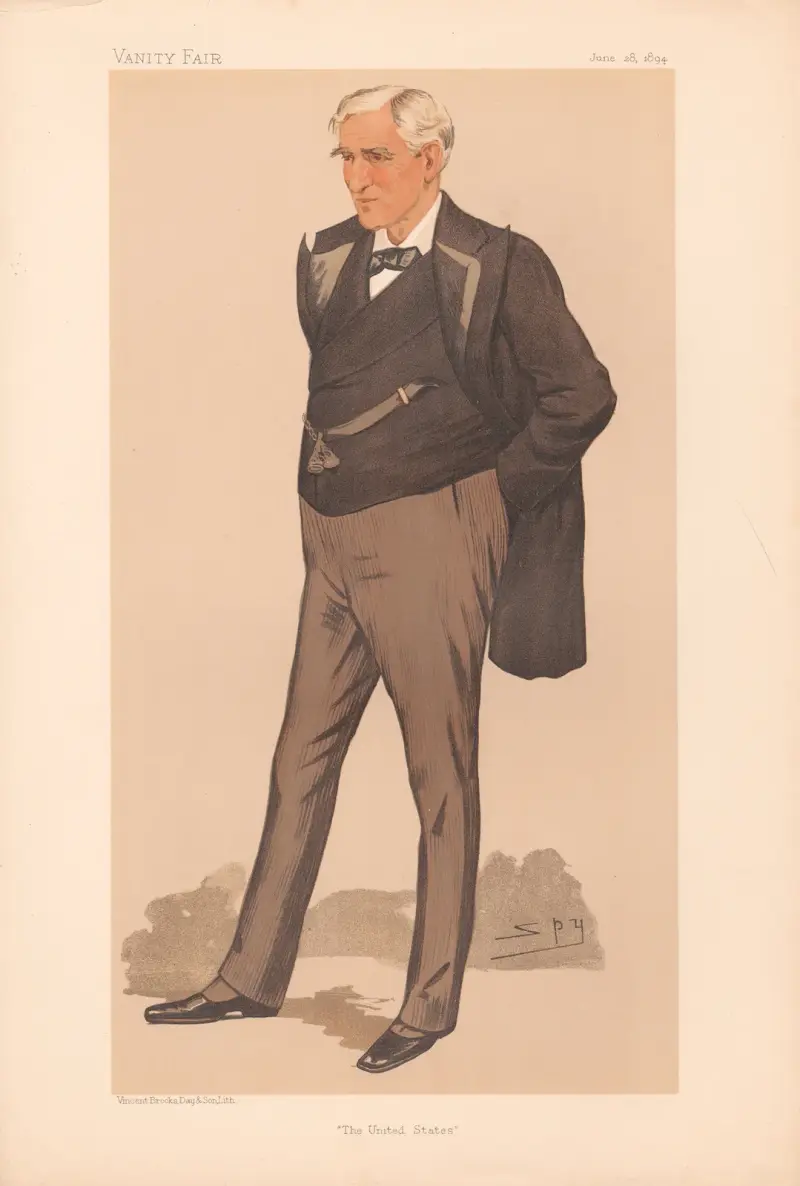 Vanity Fair, Amerikaner. 'The United States'. Hon. T.F. Bayard. 28. Juni 1894 von Leslie Matthew Ward