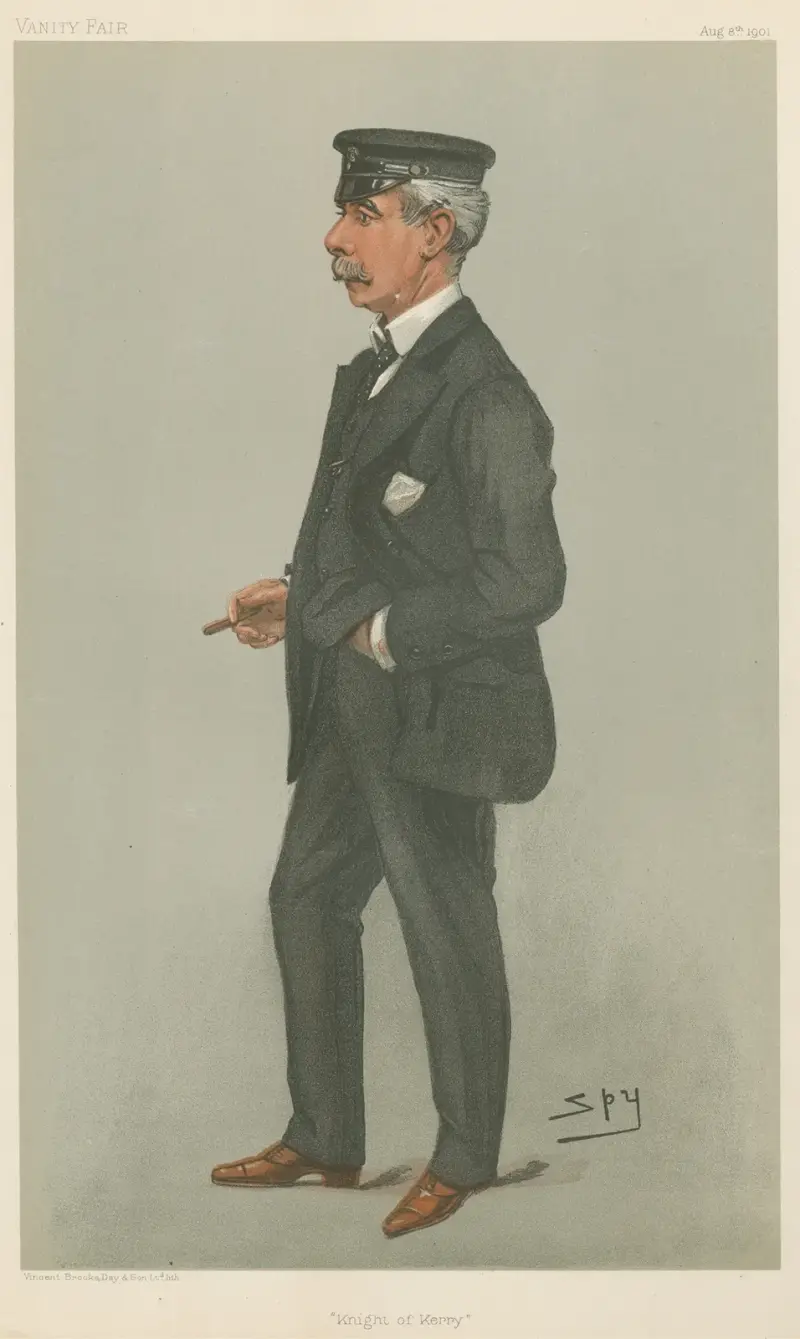 Yachting Devotees; ‘Knight of Kerry’, Sir Maurice FitzGerald, August 8, 1901 av Leslie Matthew Ward