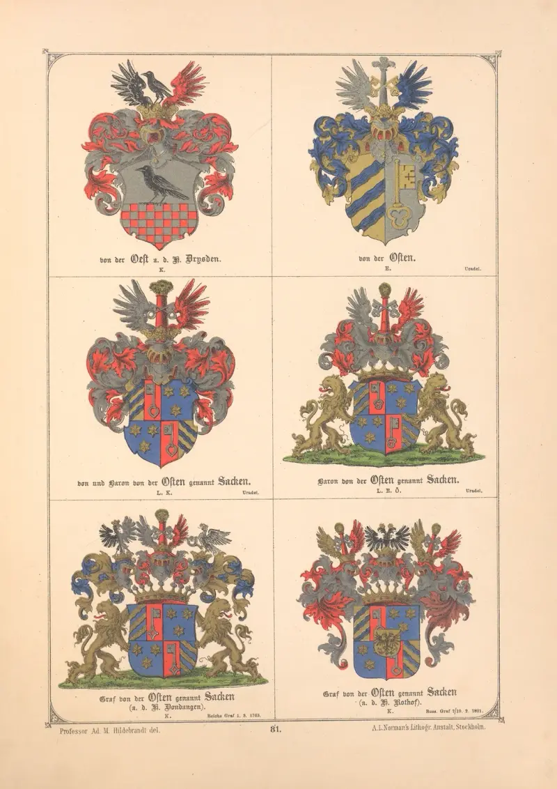 Baltiskt vapenregister Pl.072 av Adolf Matthias Hildebrandt