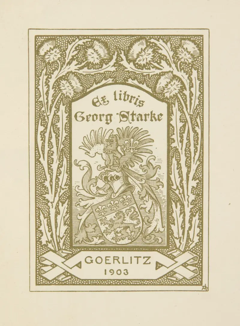 Ekslibris Georga Starkego (Görlitz), Adolf Matthias Hildebrandt
