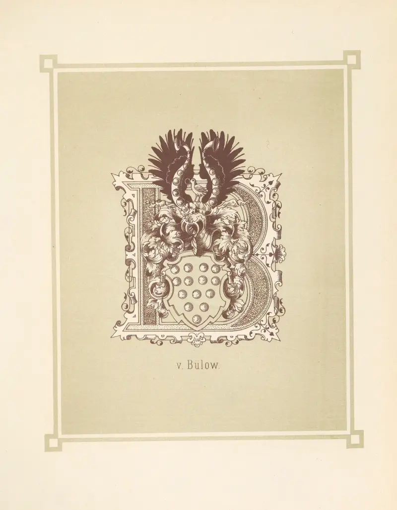 Heraldisches Alphabet Pl.03 av Adolf Matthias Hildebrandt