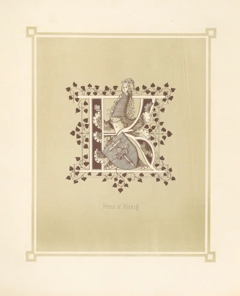 Heraldisches Alphabet Pl.11 av Adolf Matthias Hildebrandt