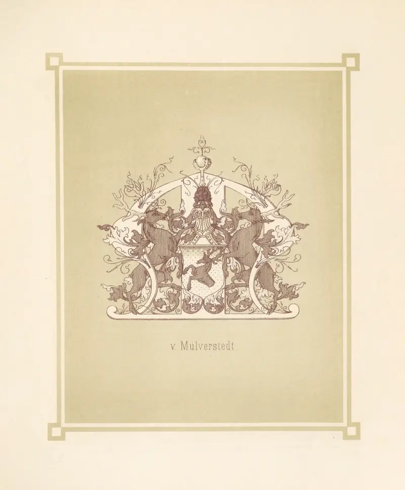 Heraldiskt alfabet pl. 13 av Adolf Matthias Hildebrandt