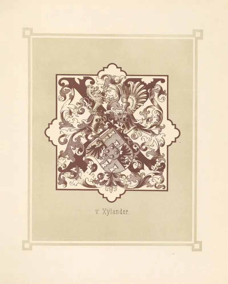 Heraldisches Alphabet Pl.24 av Adolf Matthias Hildebrandt