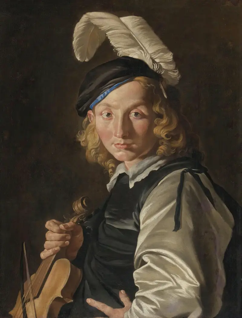 Młody mężczyzna ze skrzypcami, Matthias Stom