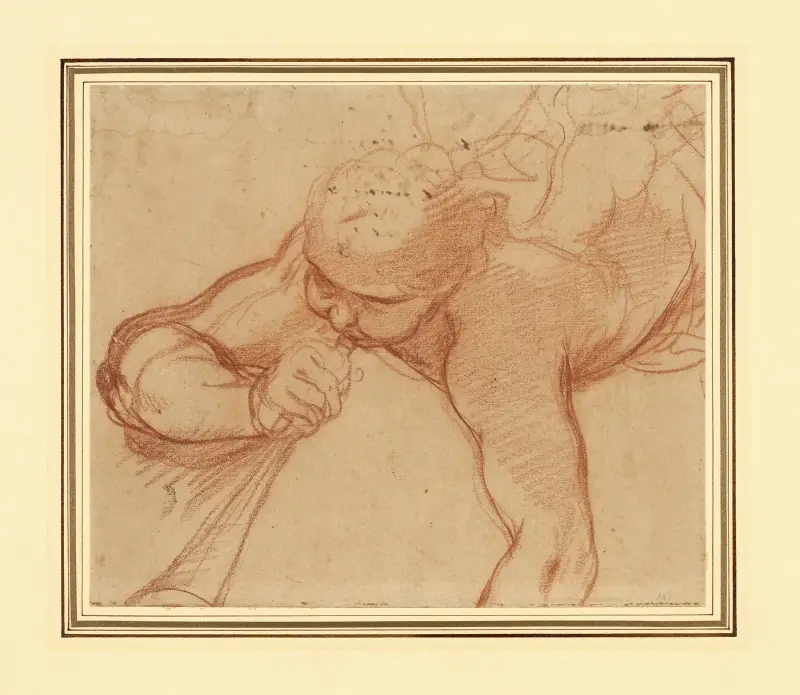 An Angel Blowing a Trumpet av Mattia Preti