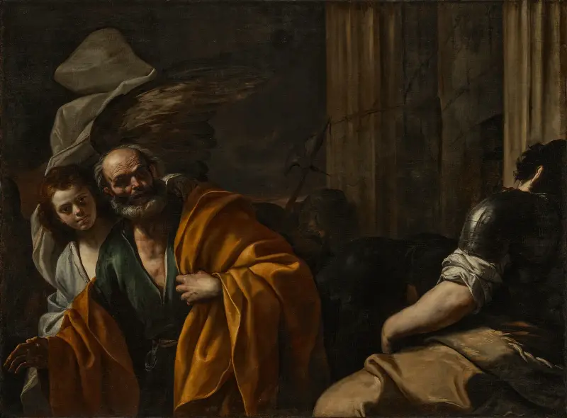Die Befreiung des heiligen Petrus von Mattia Preti