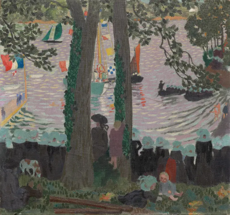 Blessing of a Yacht on the Belon River av Maurice Denis