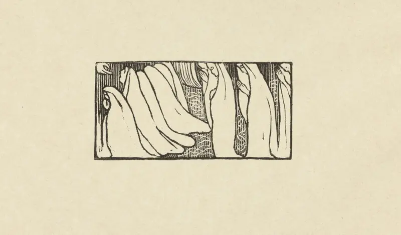 Försök till träsnitt för Sagesse av Maurice Denis