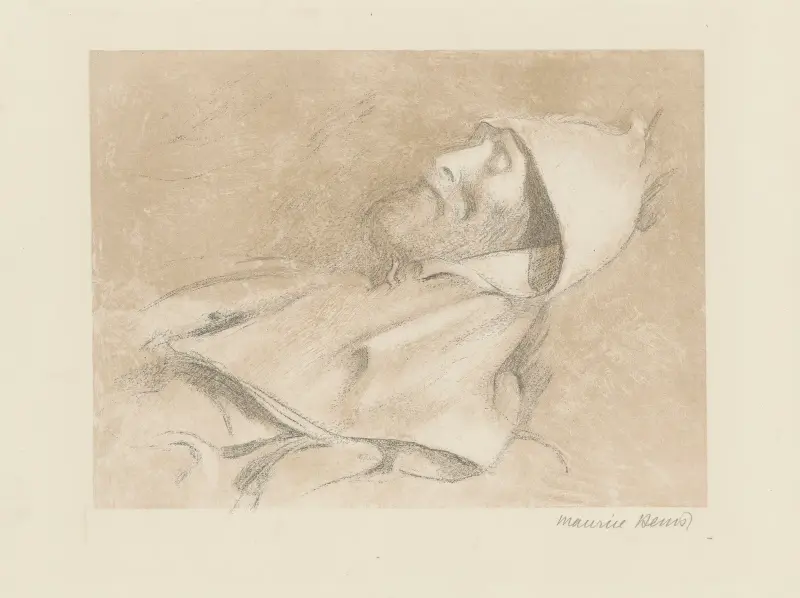 Gabriel Thomas på sin dödsbädd av Maurice Denis